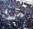 Syria, protests during protesters' funeral.