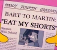 BART TO MARTIN: EAT MY SHORTS (Daily Fourth Gradian)