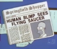 HUMAN BLIMP SEES FLYING SAUCER (Springfield Shopper)