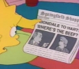 MONDALE TO HART: WHERE'S THE BEEF? (Springfield Shopper)