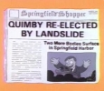 QUIMBY RE-ELECTED BY LANDSLIDE (Springfield Shopper)