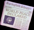 WORLD PEACE DECLARED (Springfield Shopper)